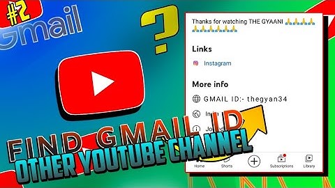 Kisi Bhi Youtube Channel Ki Gmail Id Kaise Nikale | md Salman tech #viral