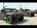 'Pacifism over!' Poroshenko presents tanks, Humvees, weaponry to Donbass forces