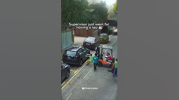 And the supervisor was hoping the work is going well 🥵💥🤷🏻 The Fork Lift #forklift #shorts #teatime