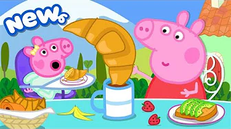 Peppa Pig Tales 2025 ☕️ Peppa Eats GIANT Croissant  🥐  BRAND NEW Peppa Pig Episodes thumbnail
