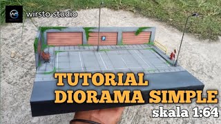 TUTORIAL diorama simple for hot wheels
