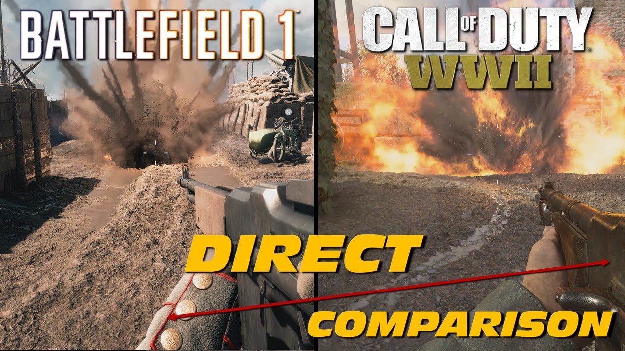 Call of Duty WW2 vs Battlefield 1 - Qual o melhor?