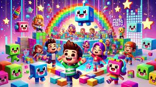 Pixel Pals Party A Vibrant Song That Celebrates Friendship And Fun In A Pixelated Universe