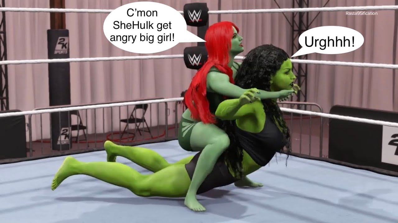 She Hulk VS Poison Ivy Camel Clutch rematch