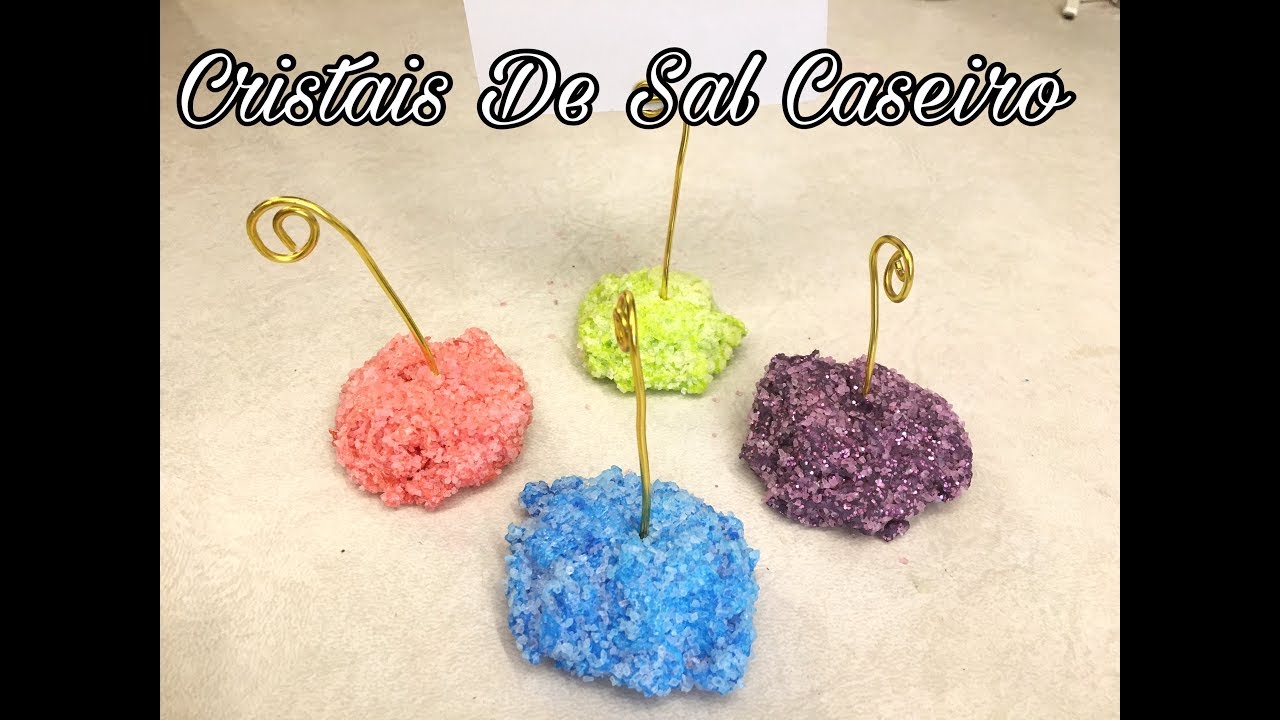 Cristais De Sal Caseiro! Porta-Retratos De Cristais