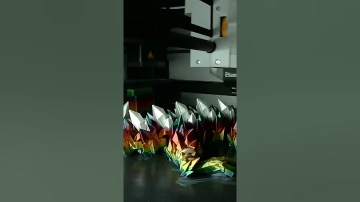 Timelapse crystal dragons on Bambulabs X1C
