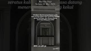 Bacaan Injil Selasa 26 Mei 2026 #bacaaninjil #alkitab #injil #katolik #gerejakatolik