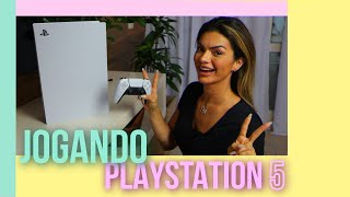 JOGANDO O NOVO PLAYSTATION 5 COM A MINHA FAMÍLIA | COLO DE MÃE