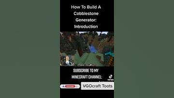 How To Build A Cobblestone Generator - INTRO #shorts