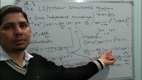 #Physics #Quantum Mechanics Scattering Lecture7 The Lippman Schwinger Equation , Born Approximation.