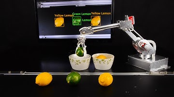 7Bot Desktop Robot Arm working with assembly line