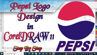 Pepsi logo design in Coreldraw 11  || Pepsi Logo in Coreldraw || CoreldrawTutorial in Hindi