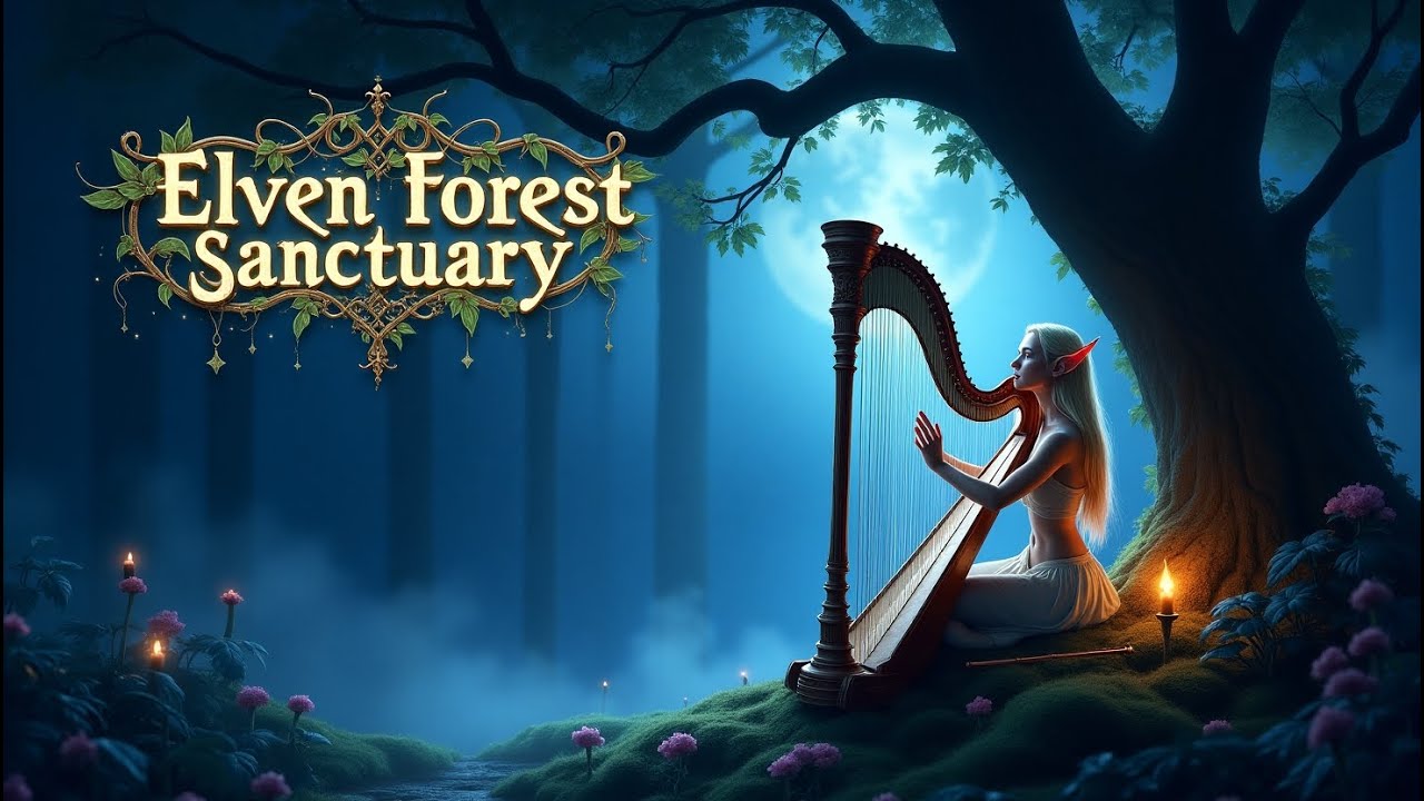 Elven Forest Music: 11+ Hours of Mystical Harp/Flute Melodies | Fantasy Ambient Music for Relaxation