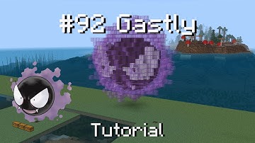 How to build a Pokémon Gastly statue in Minecraft (Tutorial)