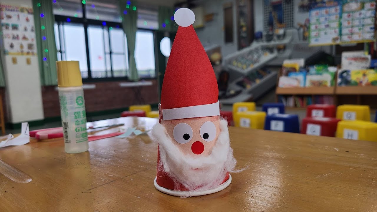 Christmas Paper Cup Santa Claus - YouTube