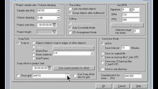 Samplitude Basics 03:Project Options