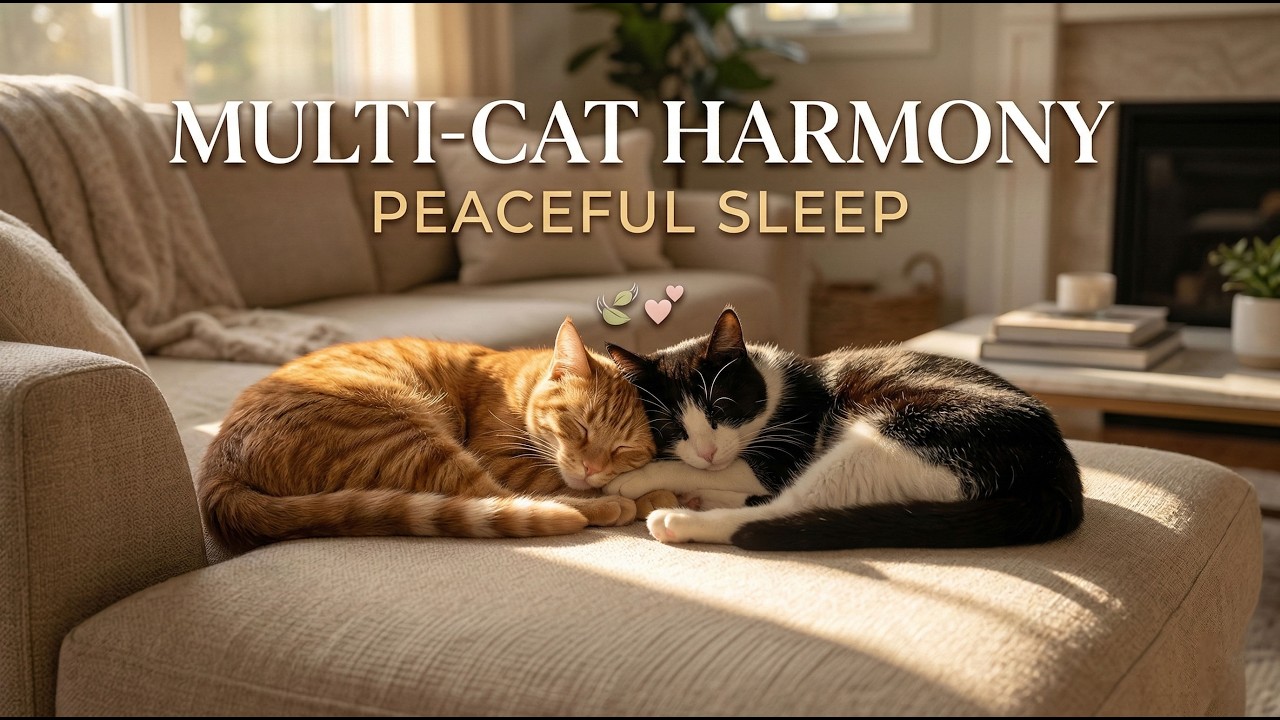 Cat's Favorite Music 🍃 Peaceful Sleep & Multi-Cat Household Harmony 🐾 Calm Tension & Stress
