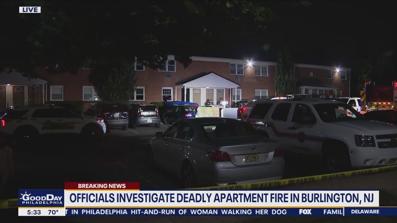 2 dead after apartment fire in Burlington County - YouTube