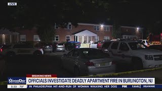 2 dead after apartment fire in Burlington County