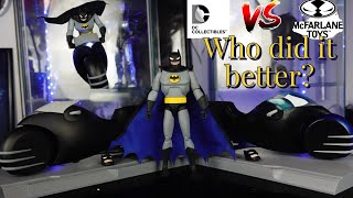 Mcfarlane Toys VS DC Collectibles Batman TAS Bat cycle comparison Episode 1