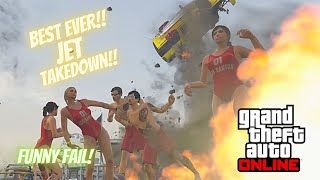 GTA online JET Glitch best ever jet takedown. How to take down a jet