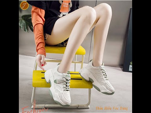 Giày Thể Thao Nữ Độn Đế Phối Lưới Phong Cách Hàn Quốc ( NEW )