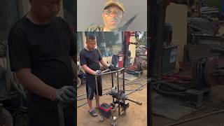 Custom Made Machine For Tightening Or Loosening Truck Wheel Nut! #mechanic #truck #shorts
