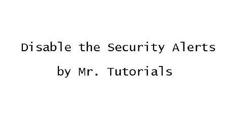 How to Disable or Remove the Windows Security Alerts in Notification Bar
