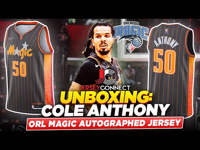 Cole Anthony Orlando Magic Autographed Gray 2021 Nike Swingman Mixtape  Jersey