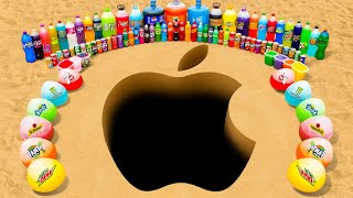 видео: Как сделать логотип APPLE с помощью большой Coca Cola, воздушных шаров Orbeez, Mountain Dew, Fant... картинка: Как сделать логотип APPLE с помощью большой Coca Cola, воздушных шаров Orbeez, Mountain Dew, Fant...
