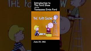 Snoopy as Tennessee Ernie Ford! | Peanuts Intro | The Ford Show | Jun 29, 1961