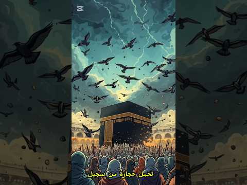 الطيور التي حمت الكعبة واهلكت جيش ابرها قصص القرآن قصص الحيوانات جيش الفيل الكعبة شورتس ديني