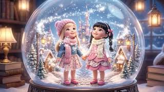 Snow Globe Lullaby ❄️✨ | Winter Piano Sleep Music (Belinda &amp; Bella)