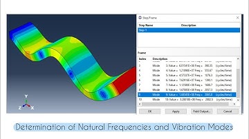 Abaqus tutorial: Determination of Natural Frequencies and Vibration Modes (TP3)