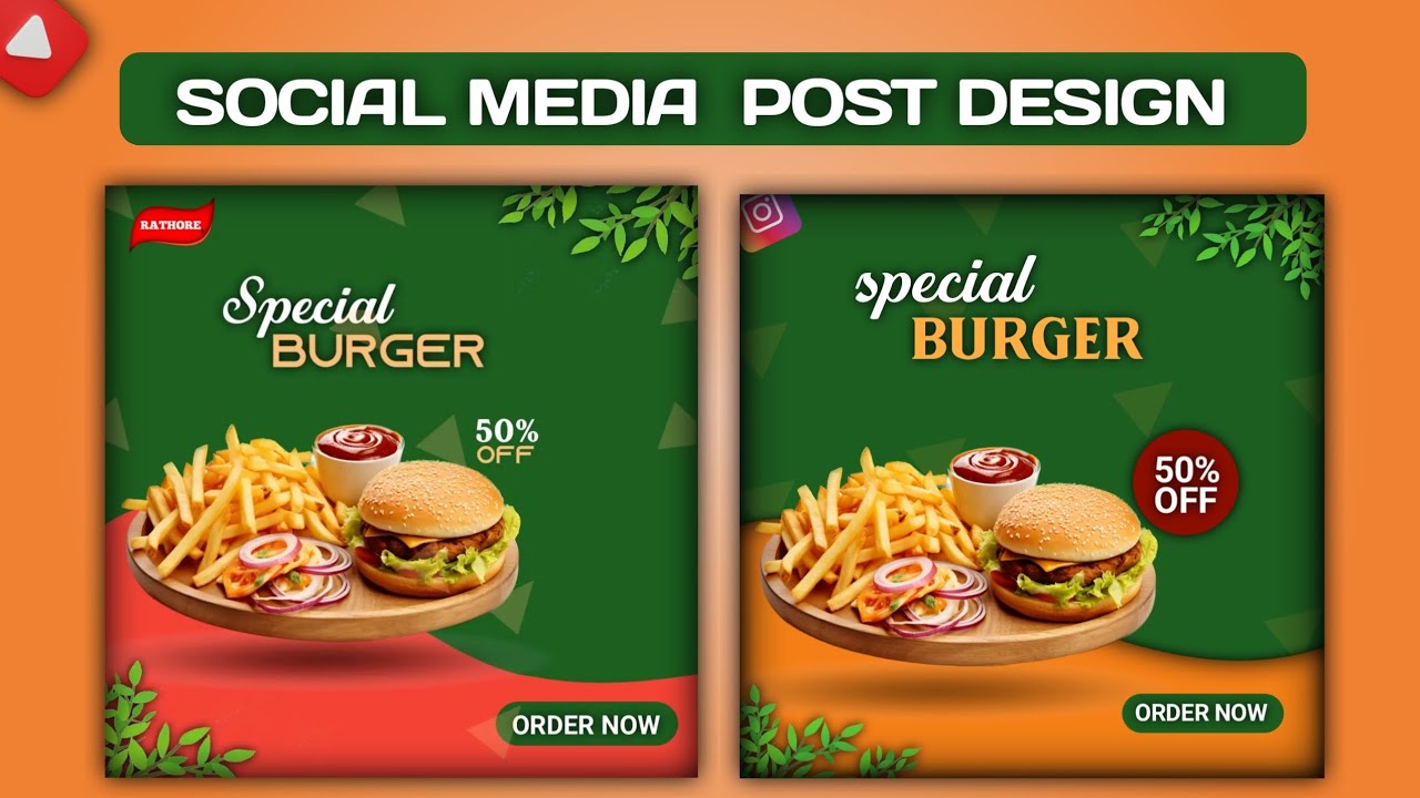 Social Media Post Design In Mobile || How to Design Instagram Post || Pixellub