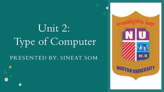 Lecture3-Unit2: Type of Computer