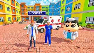 Shinchan Open New Hospital 🏥😱 Indian Theft Auto Simulator 🎮🎯