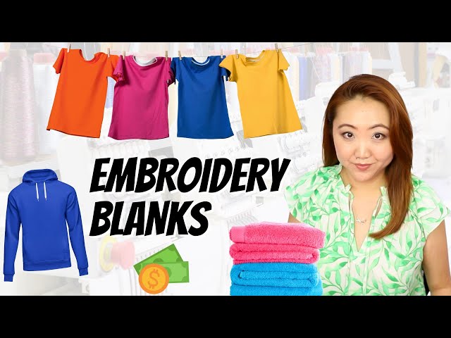 Where to Buy Blanks for Embroidery + Craft Projects (T-Shirts, Hoodies,  Towels, Hats) 