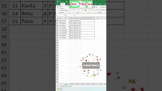 attendence formatting exel #programing #typing #app #hacker #hacks #coding #bca #exel Profile