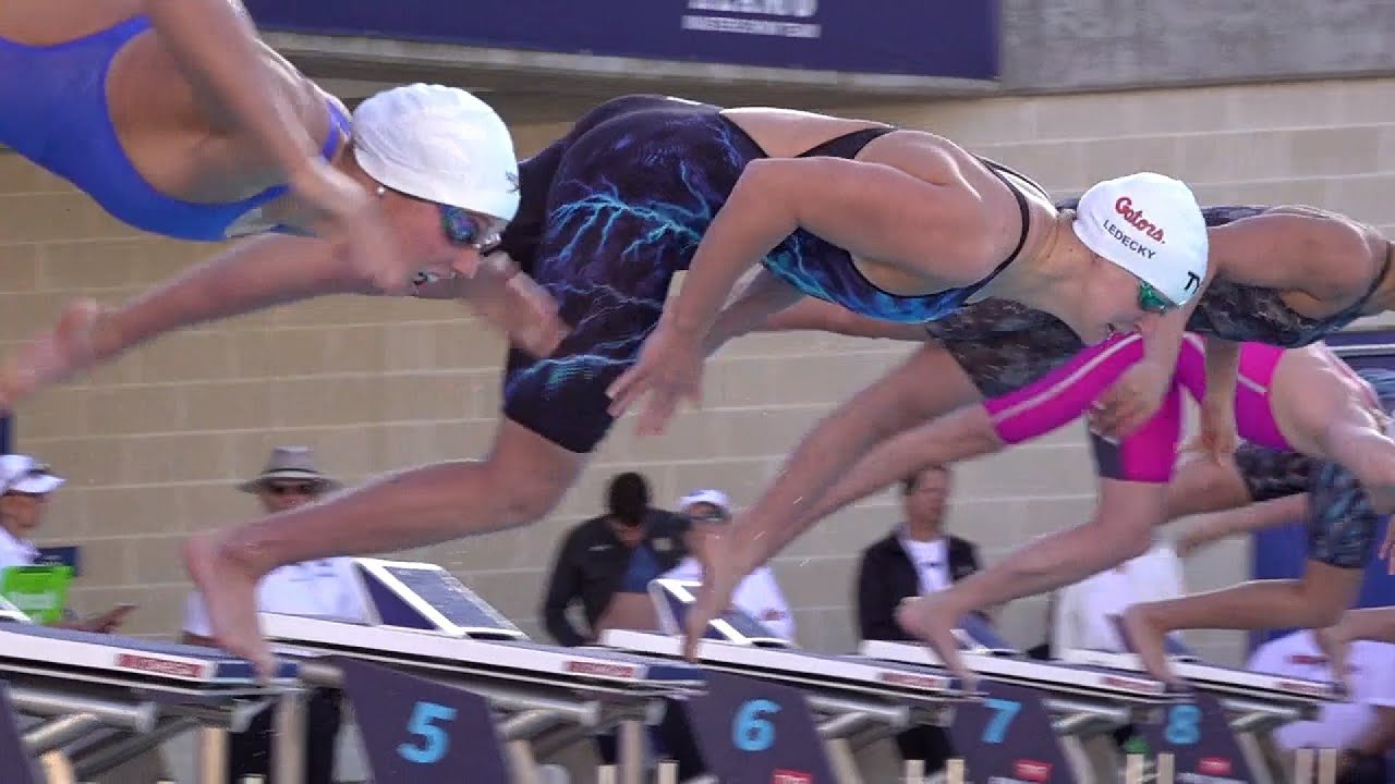 Olympic Gold Medalist Katie Ledecky competes at TYR Pro Swim Series in San Antonio