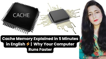 Cache Memory Explained in 5 Minutes in English ⚡️ | Why Your Computer Runs Faster