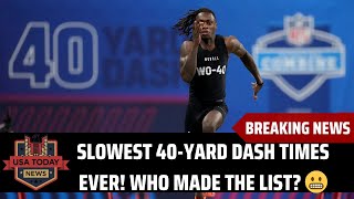 The Slowest 40-Yard Dash Times in NFL History – Where Are They Now? 🏈 । USA TODAY NEWS