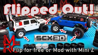 More SCX30 Stability Without New Axles - Wheel Flip & Mini-Z Wheels