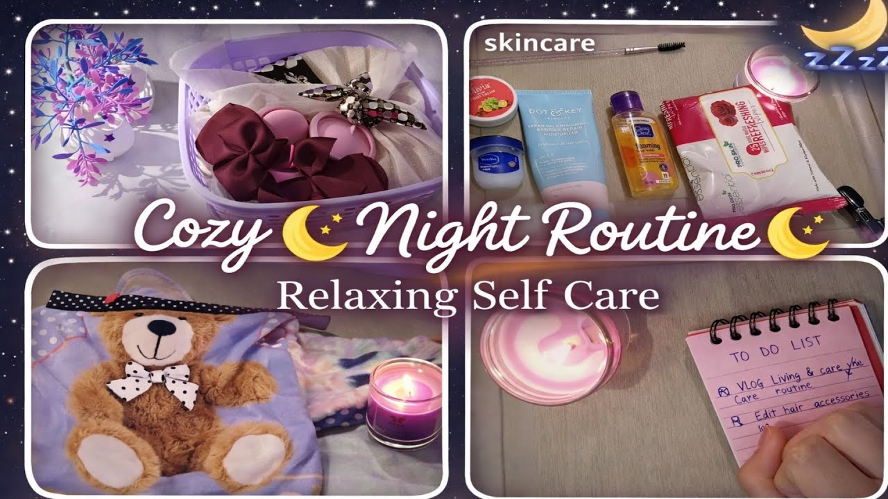 Cozy Night Routine | Relaxing and calm | Aesthetic + satisfying😌 - YouTube