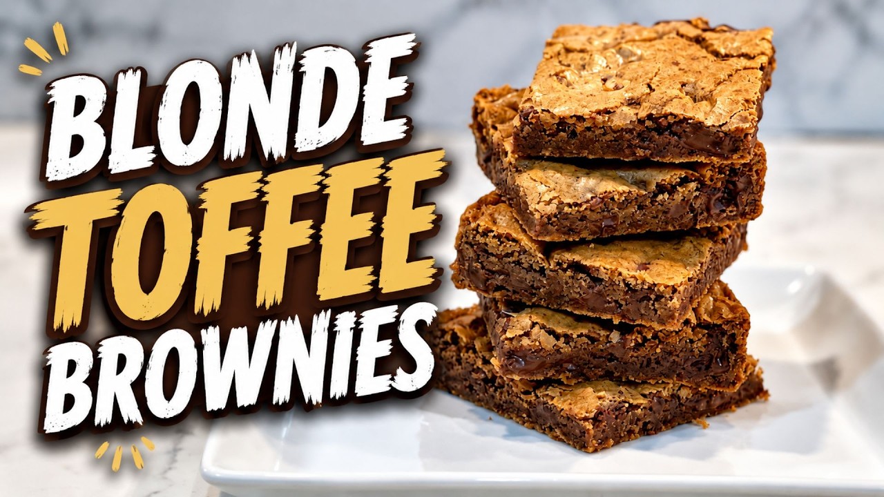 How to Make Blonde Toffee Brownies | Easy Base Recipe