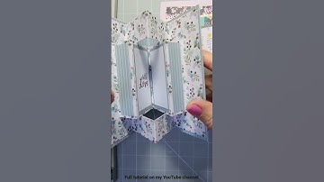 ✂️ 📖 Book fold Pop up card 😲 Tutorial link in comments & description #craft #cardmaking #popupcard