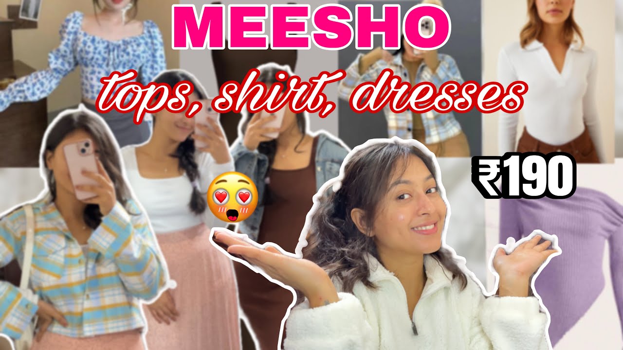 *Huge* Meesho top, shirt, dresses, and skirt haul 🌸😍 everything under