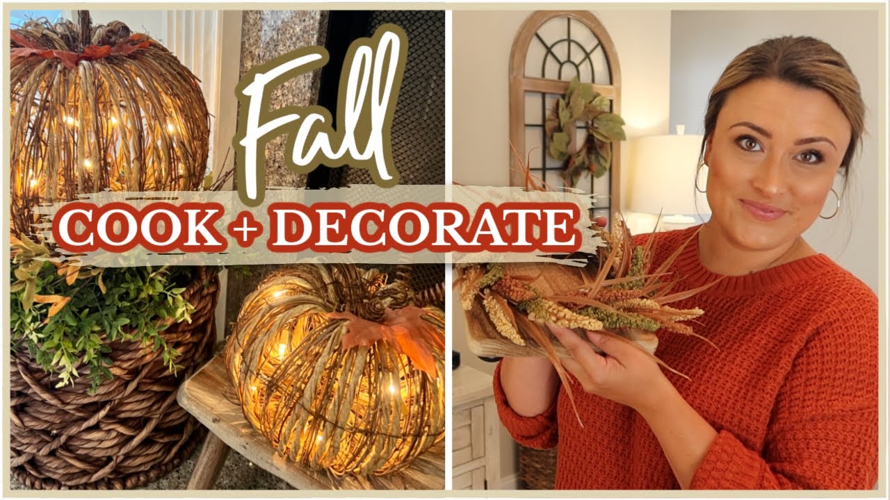 The BEST Fall Crockpot Dinner +  FALL DECORATING! | Cook Clean And Repeat