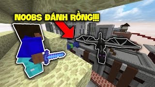 2 NOOBS ĐÁNH 10 CON RỒNG TRONG BED WARS