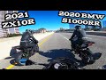 What Happens When A 2021 Kawasaki Zx10, 2020 BMW S1000RR, 2016 BMW S1000RR Get Together.@Zx10mezz